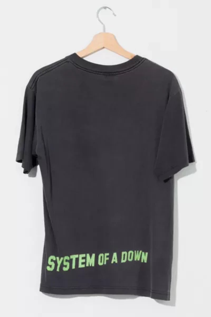 Vintage Y2K System Of A Down Distressed Black Graphic T-Shirt