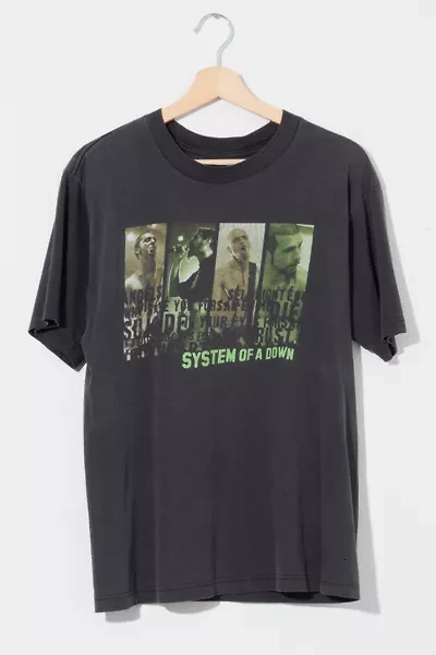 Vintage Y2K System Of A Down Distressed Black Graphic T-Shirt