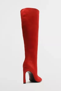 Schutz Cate Curve Suede Knee High Boot