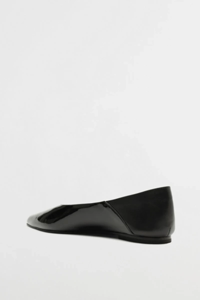 Schutz Patent Leather Gemma Ballet Flat