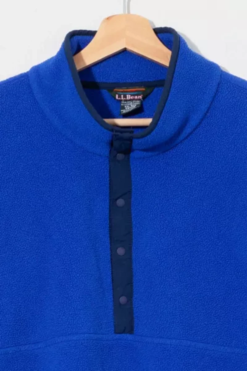 Vintage 1990s L.L. Bean Snap Fleece Pullover