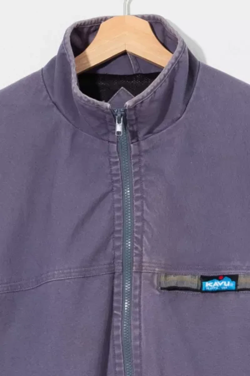 Vintage 1990s Distressed KAVU Canvas Zipper Jacket