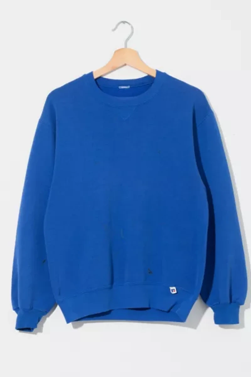 Vintage 1990s Distressed Russell Athletic Crewneck Sweatshirt