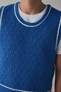 UO Brayden Pointelle Sweater Vest