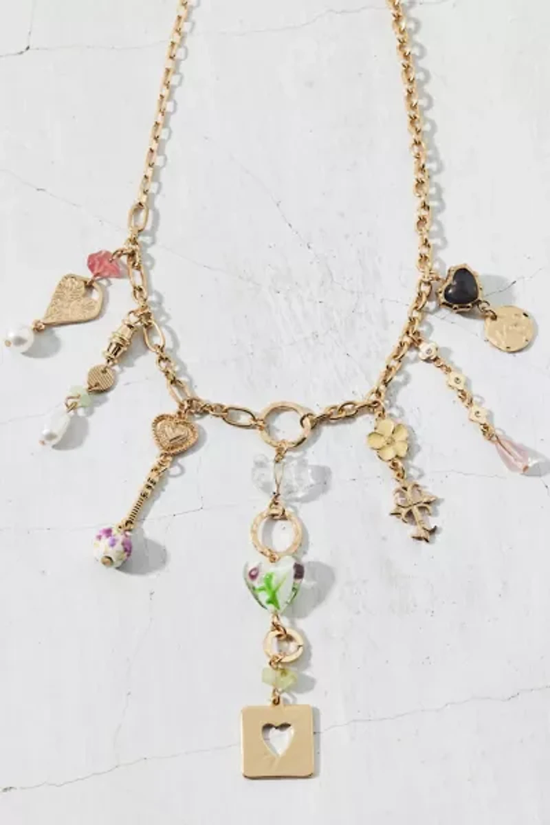 Kennedy Draped Charm Necklace