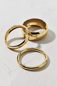 Statement Metal Bangle Bracelet Set