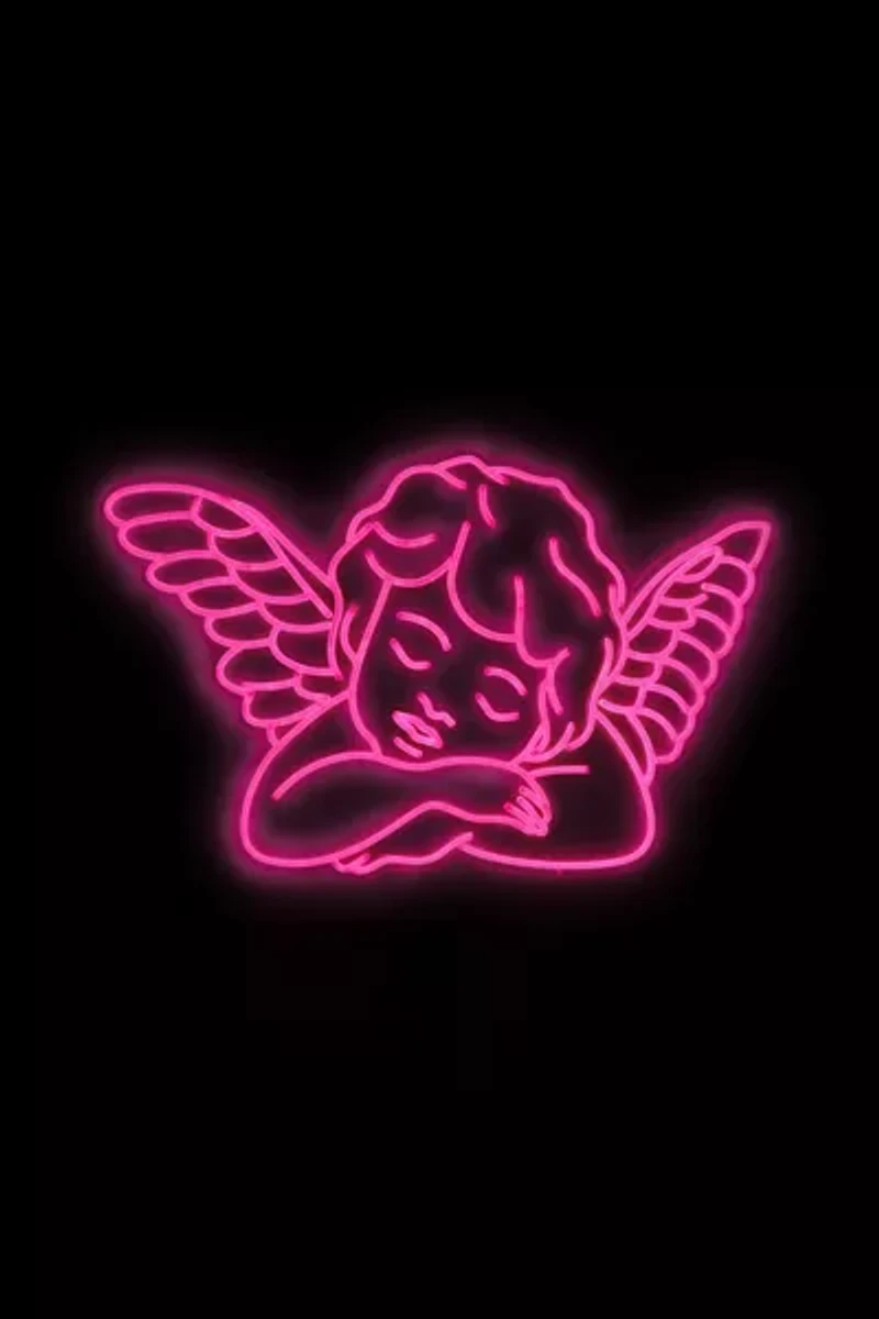 Echo Neon Sleeping Angel Neon Sign
