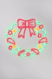 Echo Neon Christmas Wreath Neon Sign