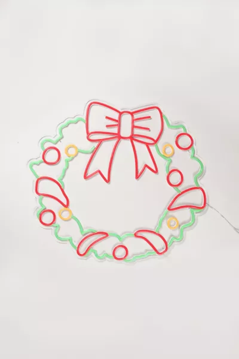 Echo Neon Christmas Wreath Neon Sign