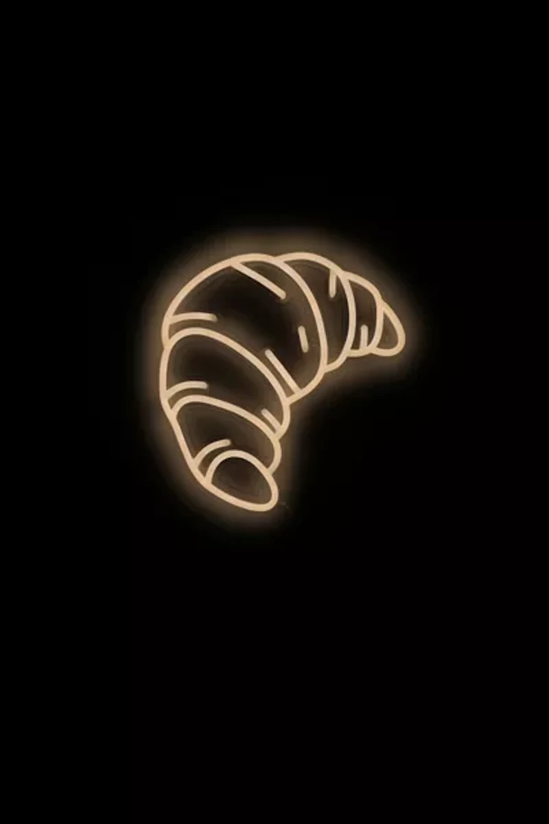 Echo Neon Croissant Neon Sign