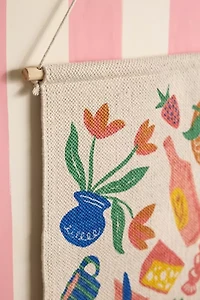 Dinner Party Printed Wall Hanging