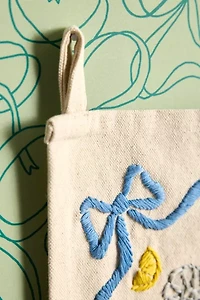Fancy Crab Embroidered Flag Tapestry