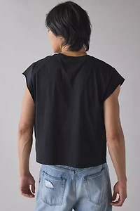 Backstage Graphic Cropped Muscle Tee
