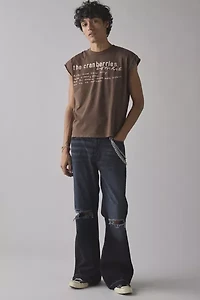 Backstage Graphic Cropped Muscle Tee