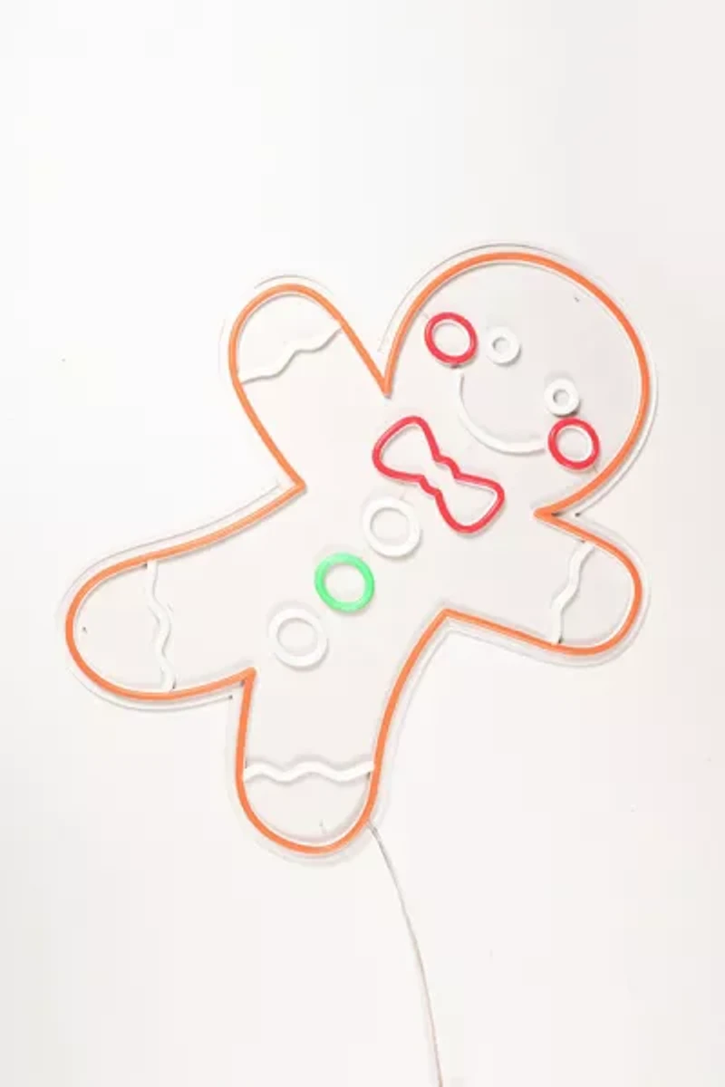 Echo Neon Gingerbread Man Neon Sign