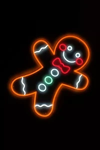 Echo Neon Gingerbread Man Neon Sign