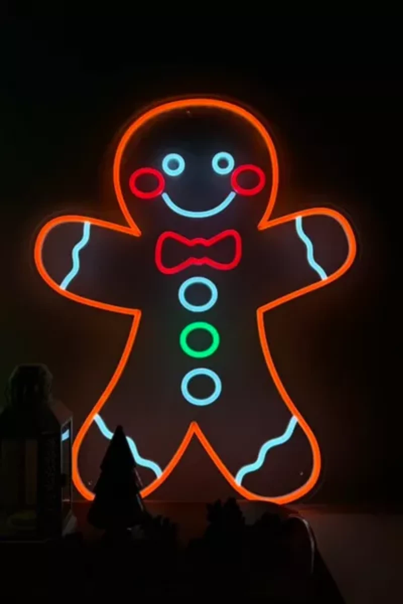 Echo Neon Gingerbread Man Neon Sign