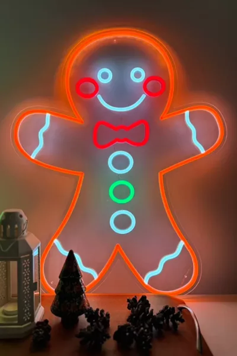 Echo Neon Gingerbread Man Neon Sign