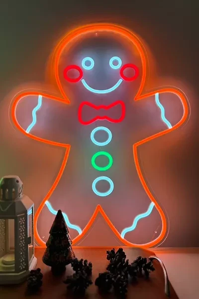 Echo Neon Gingerbread Man Neon Sign