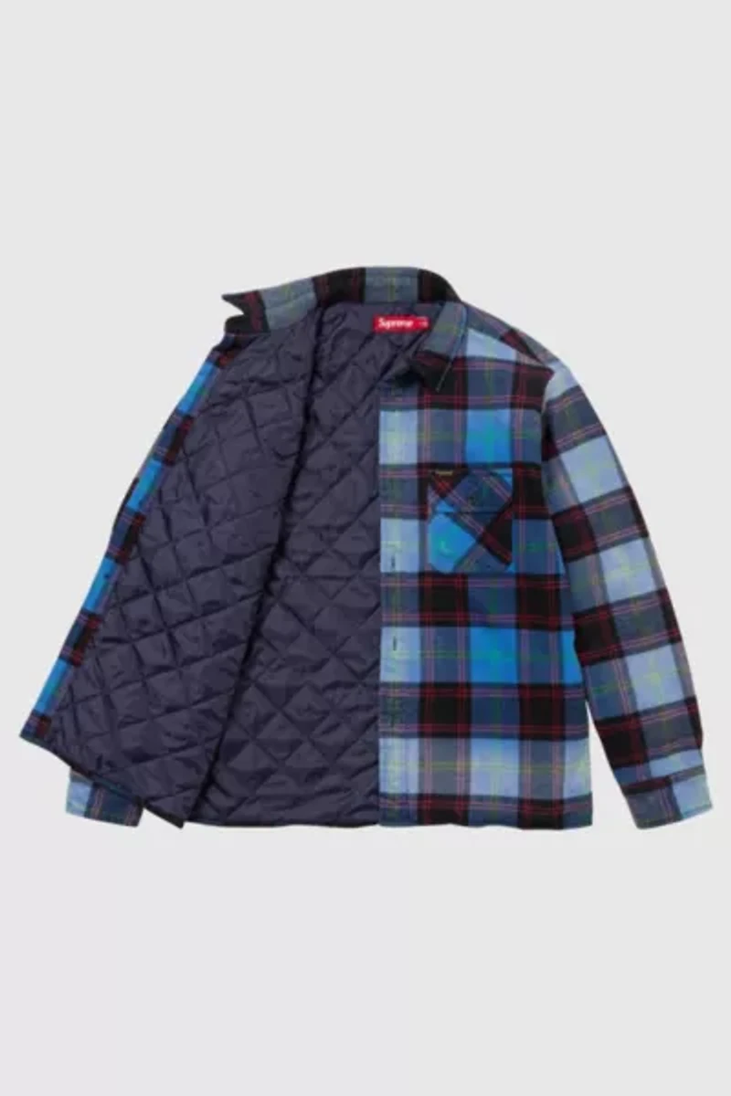 Supreme Quilted Plaid Shirt