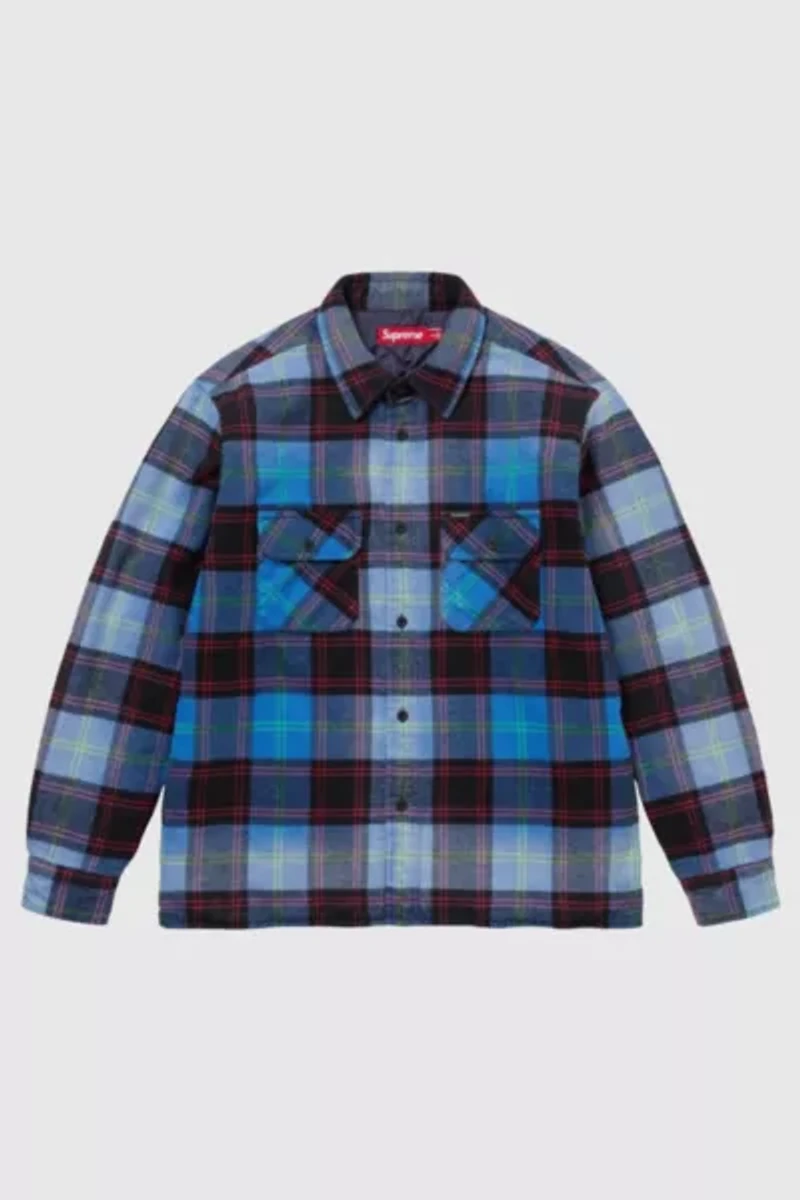 Supreme Quilted Plaid Shirt