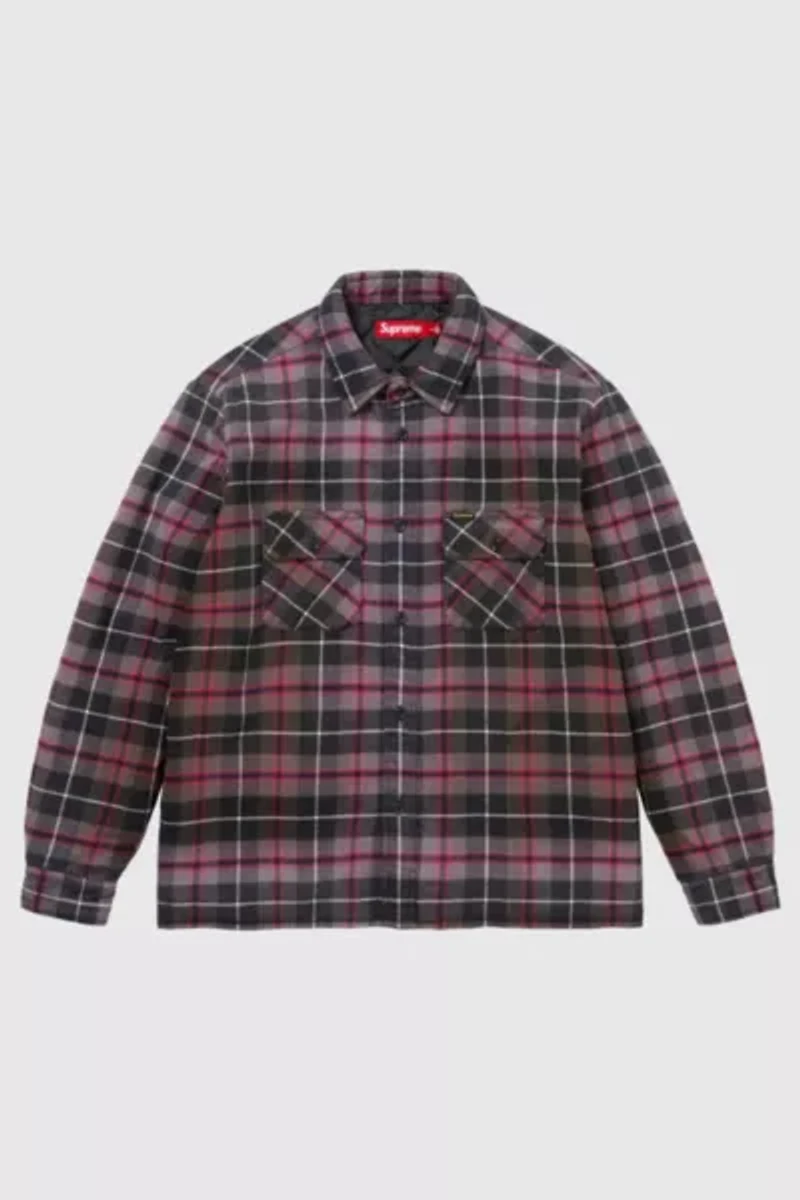 Supreme Quilted Plaid Shirt