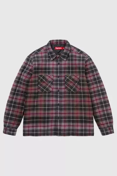 Supreme Quilted Plaid Shirt