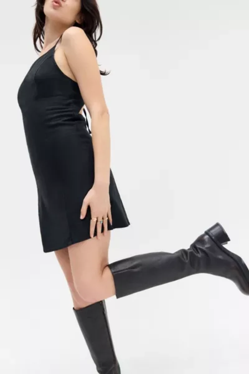 Silence + Noise Meghan Backless Mini Dress