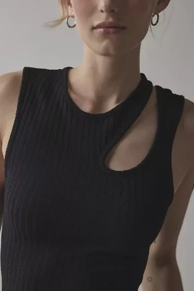 UO Cleo Asymmetrical Cutout Cropped Tank Top