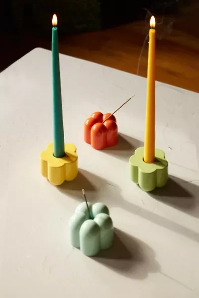 Areaware Poppy Candle & Incense Holder Set