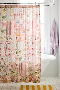Porto Tile Pattern Shower Curtain