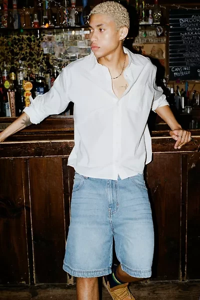 UO Boxy Long Sleeve Dress Shirt