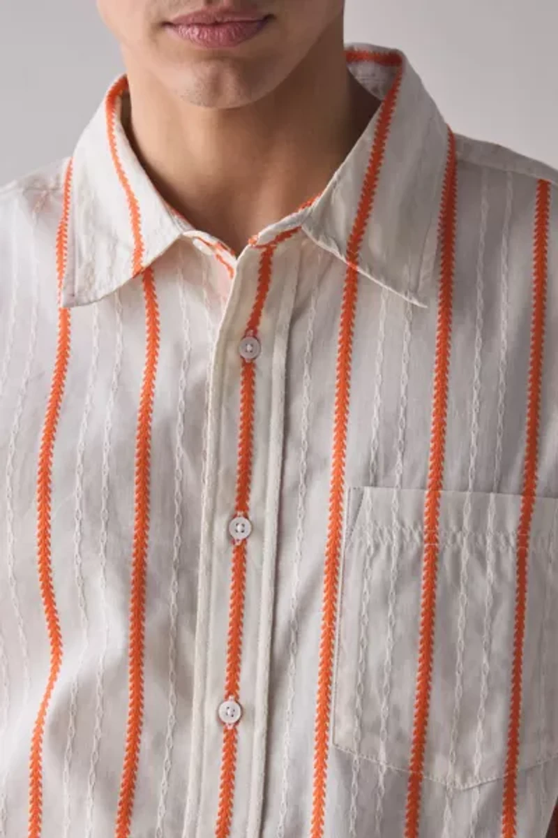 UO Boxy Long Sleeve Dress Shirt