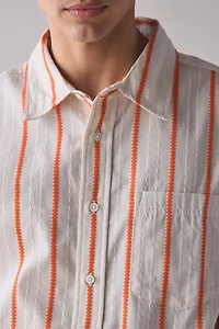 UO Boxy Long Sleeve Dress Shirt