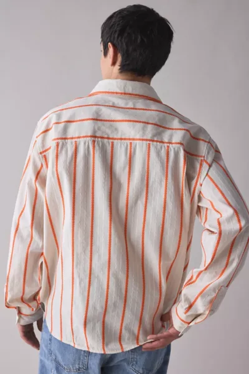 UO Boxy Long Sleeve Dress Shirt