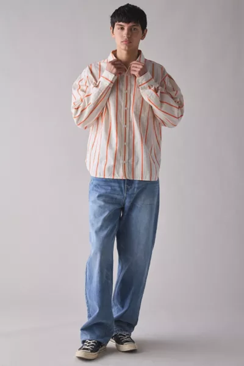 UO Boxy Long Sleeve Dress Shirt