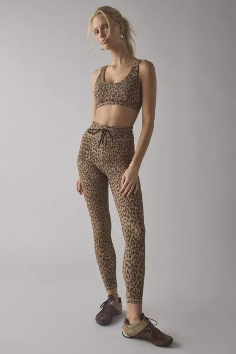 THE UPSIDE Panthera Daisy Scoop Neck Sports Bra