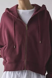 THE UPSIDE Ryder Jude Cropped Zip-Up Hoodie Sweatshirt