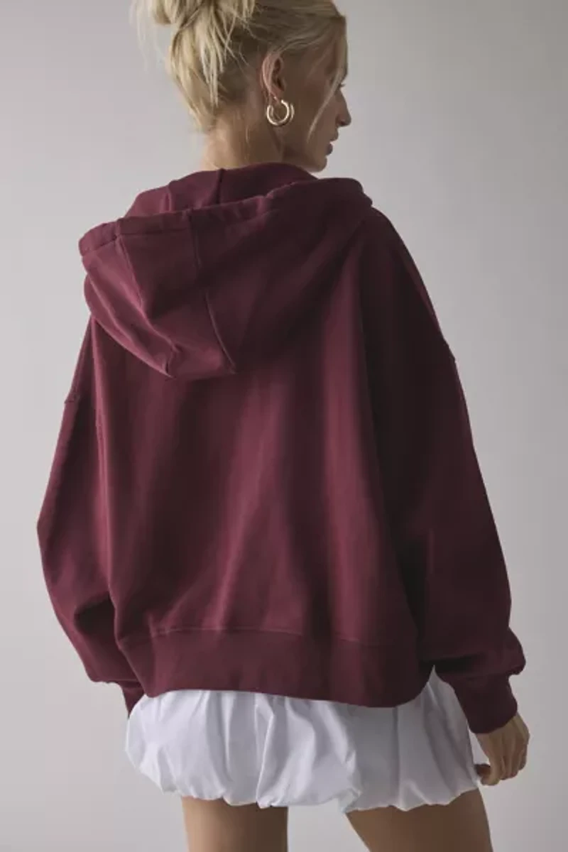 THE UPSIDE Ryder Jude Cropped Zip-Up Hoodie Sweatshirt