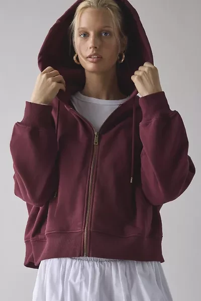 THE UPSIDE Ryder Jude Cropped Zip-Up Hoodie Sweatshirt
