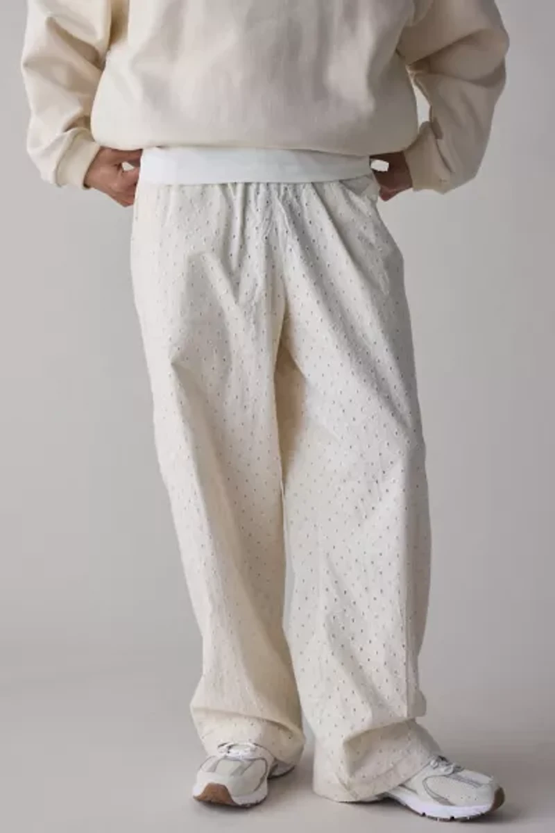 UO Beachside Resort Cotton Eyelet Pant