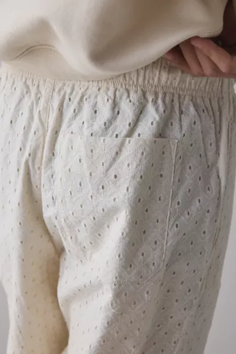 UO Beachside Resort Cotton Eyelet Pant
