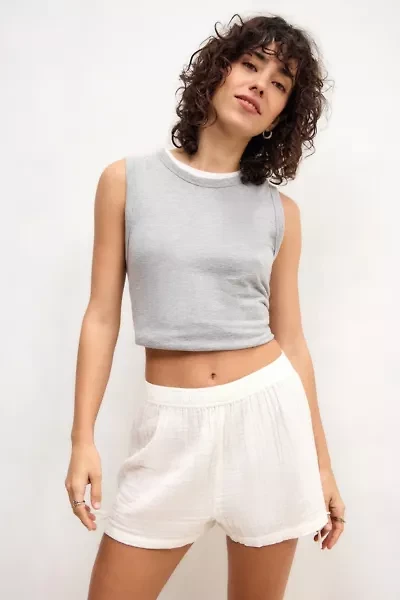 Out From Under Tie Side Cotton Gauze Short