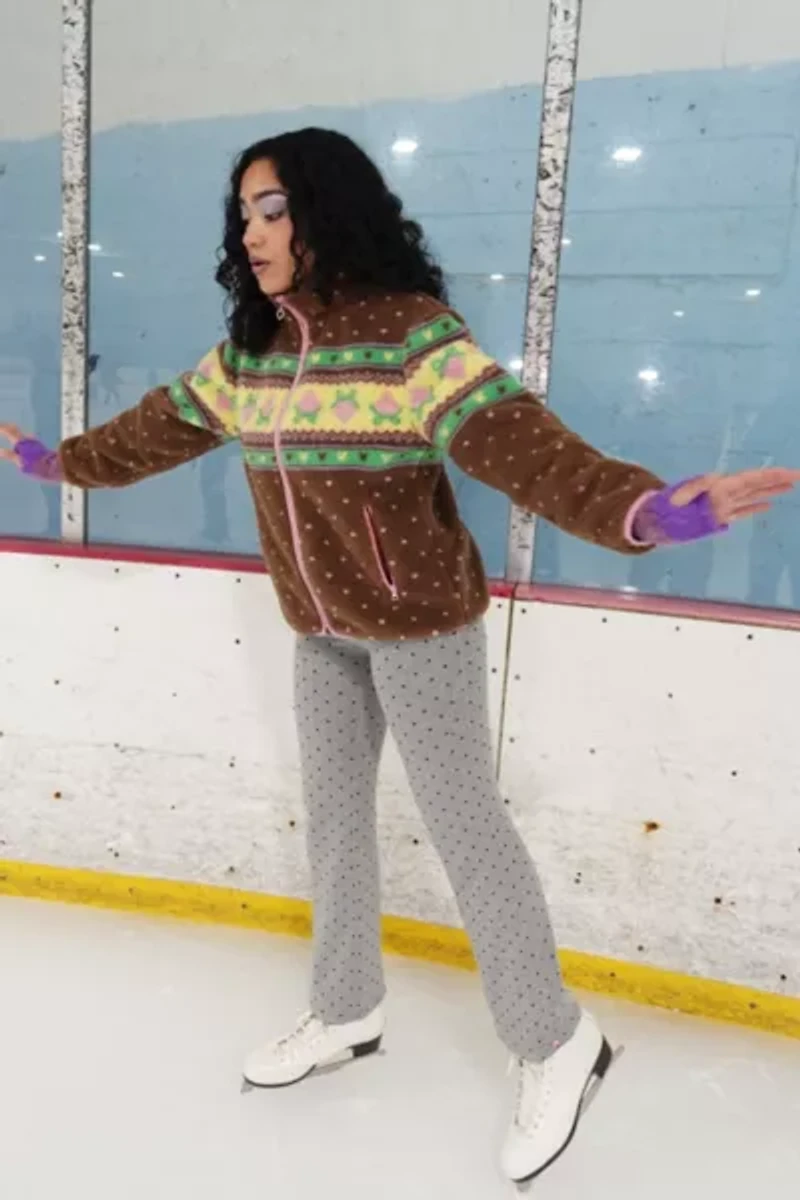 Strawberry Western Choco Fleece Jacket