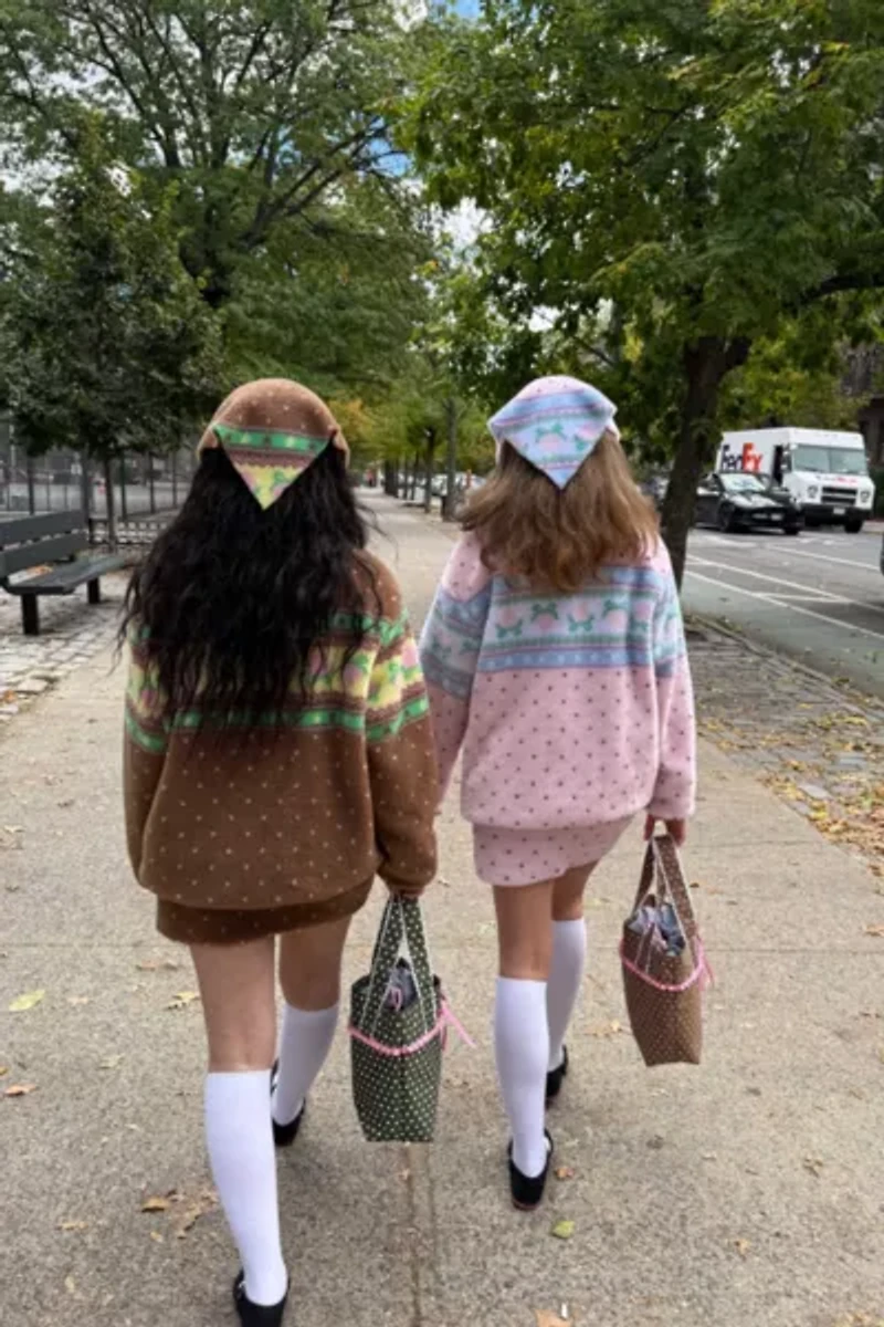 Strawberry Western Choco Fleece Jacket