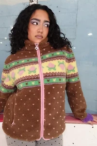 Strawberry Western Choco Fleece Jacket