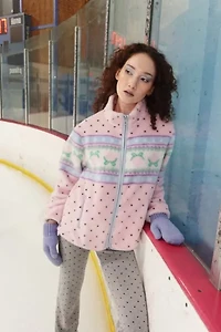 Strawberry Western Choco Fleece Jacket