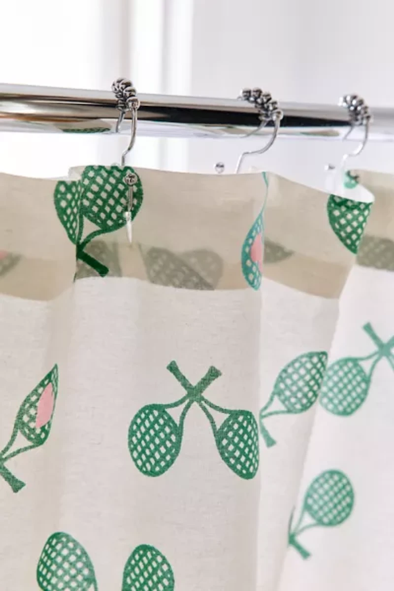 Tennis Bows Patterned Shower Curtain