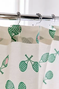 Tennis Bows Patterned Shower Curtain