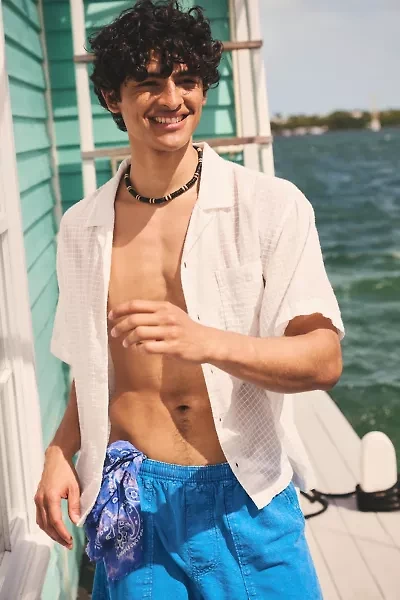 Standard Cloth Liam Textured Grid Shirt